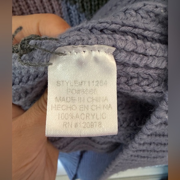 Entro Color-Block Boho Long Sleeve Crew Neck Sweater Top size large - Picture 4 of 6